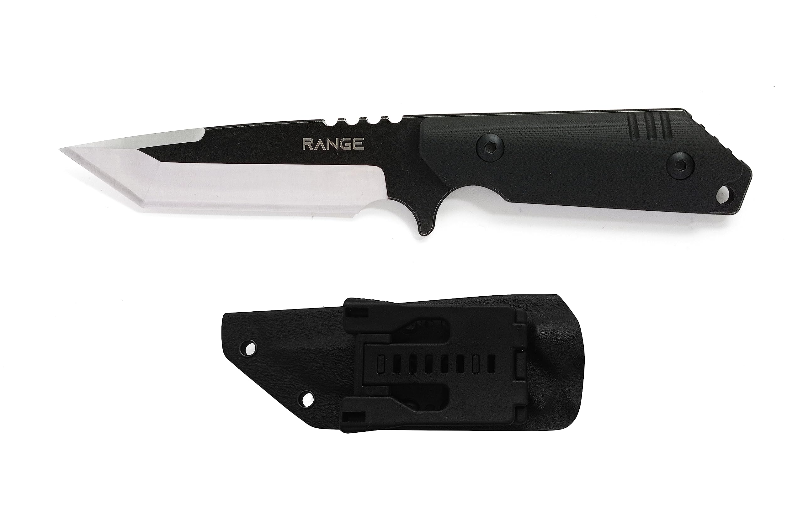 Range HK08 Coltello da caccia in acciaio inox 420, 22,8 cm, lama 11,7 cm x 11,1 cm impugnatura antiscivolo G10