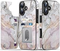 Vista 757 de LETO para iPhone 15 Pro Funda tipo cartera - Tapa tipo folio con patada - Diseños de moda - Tarjetero - Funda protectora para mujeres y niñas - 6.1
