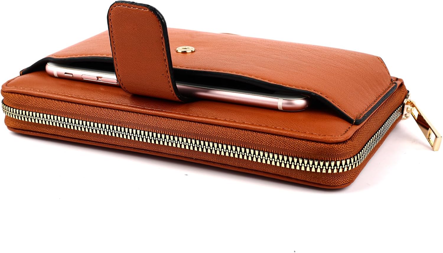 Women Wristlet Wallet with Cell Phone Holder RFID | with Cell Phone Holder, RFID - Image 2