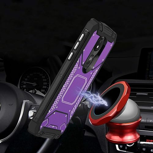 Miniatura 9 de Golden Sheeps Carcasa híbrida de metal de aluminio compatible con Motorola Moto G7 Power, Moto G7 Optimo Maxx, Moto G7 Supra con placa de metal