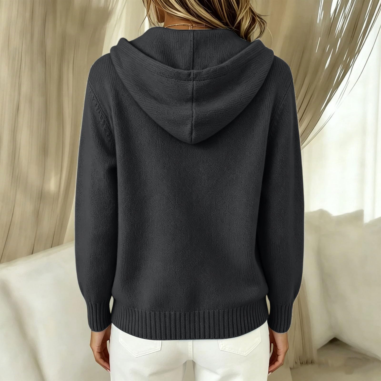 Cardigan da Donna alla Moda, vestibilità Slim, Aperti sul Davanti, Capospalla Felpa Autunno 2017