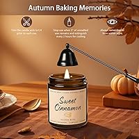 Vista 11 de Fall Candles, Apple Pie Scented Candle for Home- Fall Scented Candles Gift Set for Women & Men, Autumn Aromatherapy Candle for Holiday