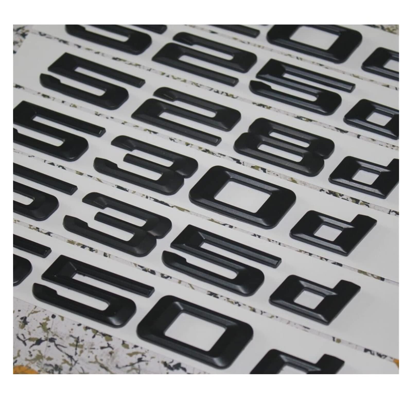 Lettre 525d Pour Coffre JASMKLX Noir 520d 525d 528d 530d 535d 550d Couvercle De Coffre Arrière Lettres Insigne Emblème Emblèmes Insignes Adaptés For BMW For 5 E39 E60 E61 F10 F11(523d Lettres