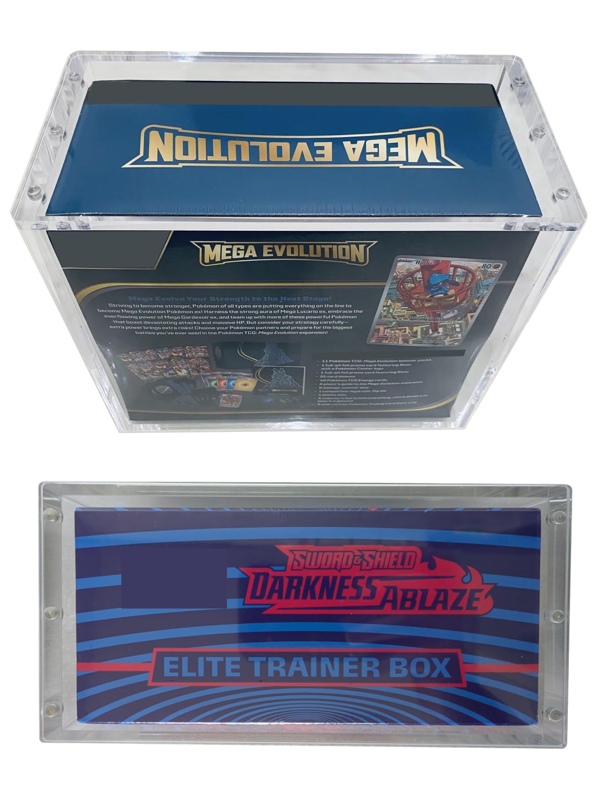Vaulted Vortex Acrylic Case For Pokemon ETB Elite Trainer Box Display Case 8mm Thick (1 PACK) Premium Clear Protective Display Case for PC and Standard Size Pokémon Elite Trainer Boxes - Image 4