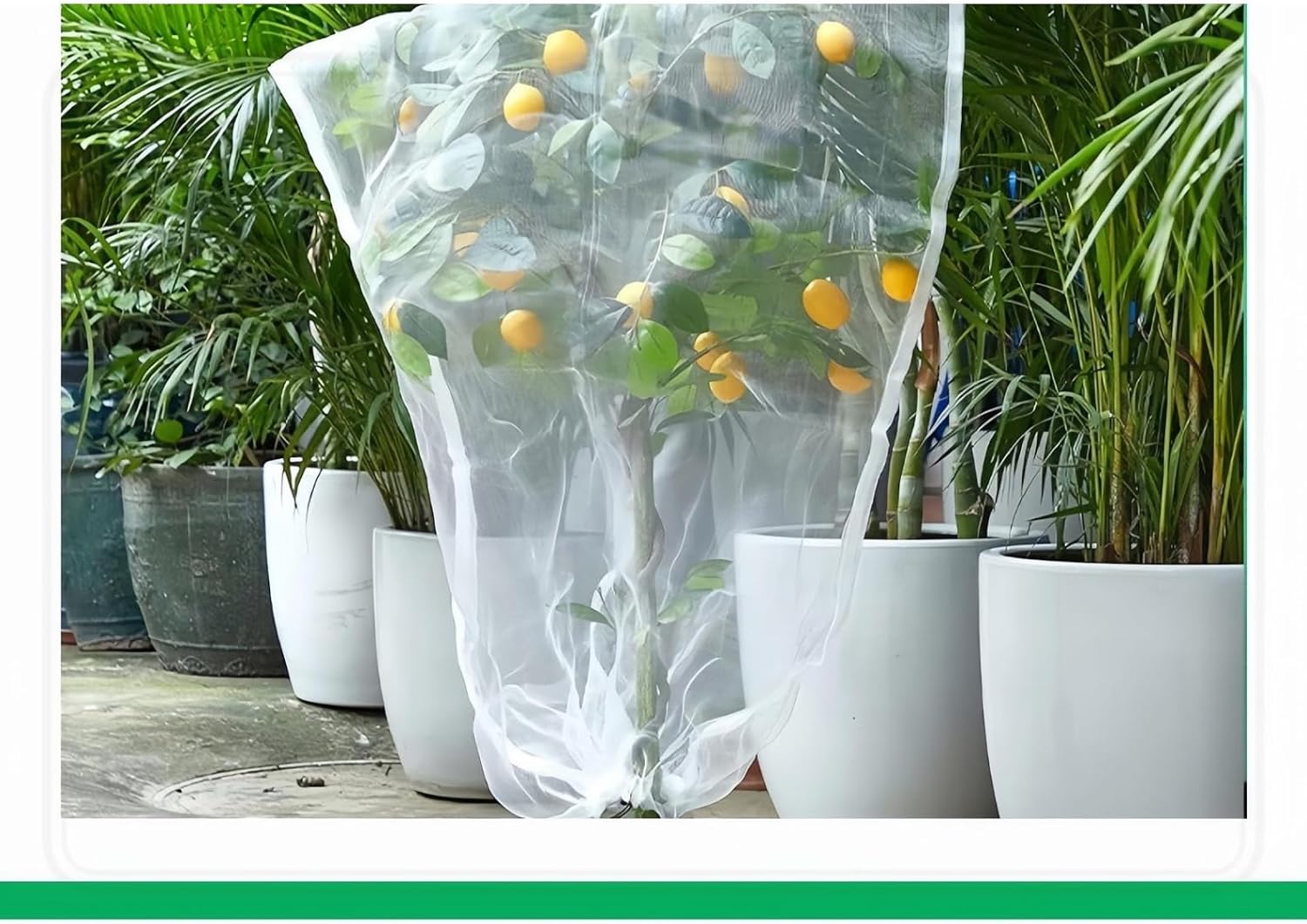 フルーツネット | ガーデントレリスネット・植物保護カバー | ジッパー付き・耐久性あり | ベランダ・庭園・家庭菜園用 (5x5m