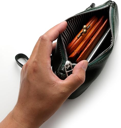 Miniatura 7 de IJUN Bolso de mano vintage hecho a mano para mujer, cuero de vaca curtido vegetal de aceite de grano completo