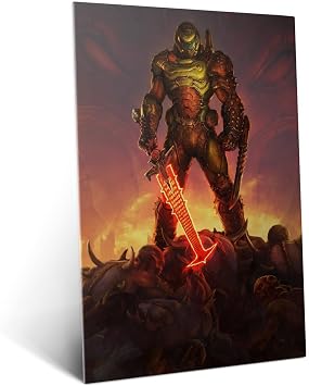 Displate Metal Poster Doom The DOOM Slayer Wall Art L