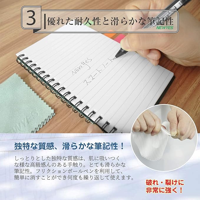 Amazon 半永久的に使えるノート A6 スマートノート 耐水 濡れた布で消せる Everlast 電子ノート 消せるノート 文房具 おもしろ Newyes データ管理機能付き エコ 500回繰り返し使える 一年保証付き ドット罫 横罫 ノート 文房具 オフィス用品 Amazon 半永久的に使えるノート A6 スマートノート 耐水 濡れた布で消せる Everlast 電子ノート 消せるノート 文房具 おもしろ Newyes データ管理機能付き エコ 500回繰り返し使える 一年保証付き ドット罫 横罫 ノート 文房具 オフィス用品