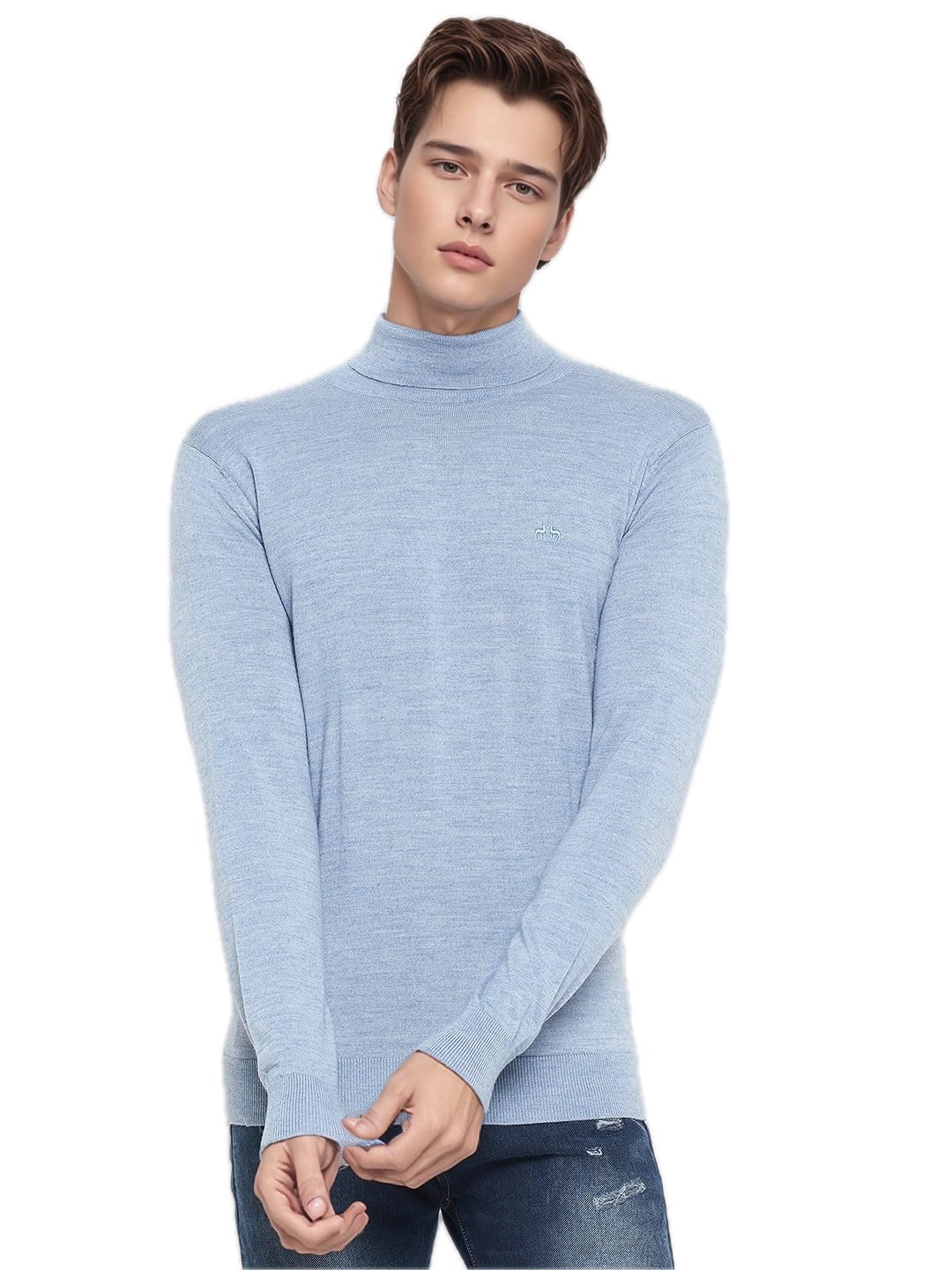 98 north 98 Degree North Men’s Merino Wool Blend Turtle Neck Pullover Sweater-M2575-M.Sky-picture-43