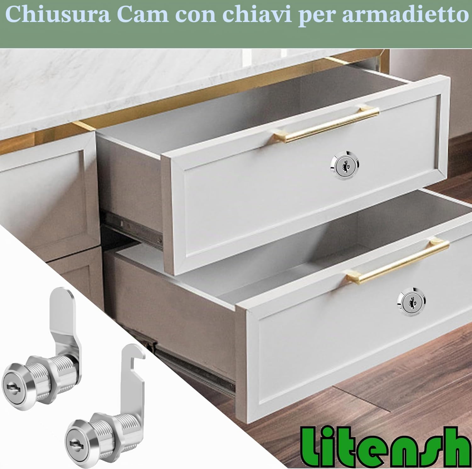Serratura per cassetta postale, 25 mm serratura a camma con chiave, serratura per cassetti credenza, serratura per armadietti, serrature per armadietto,serratura per mobili
