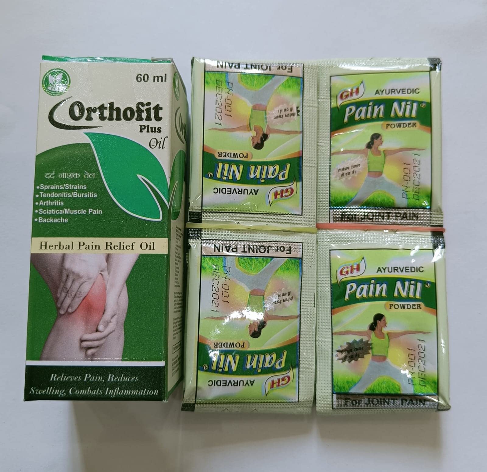 Aaryant pain nil powder herbal powder for joint and back pain 112 pouches with 60ml orthofit plus oil free (B0C1ZMR98C) Amazon Price History, Amazon Price Tracker
