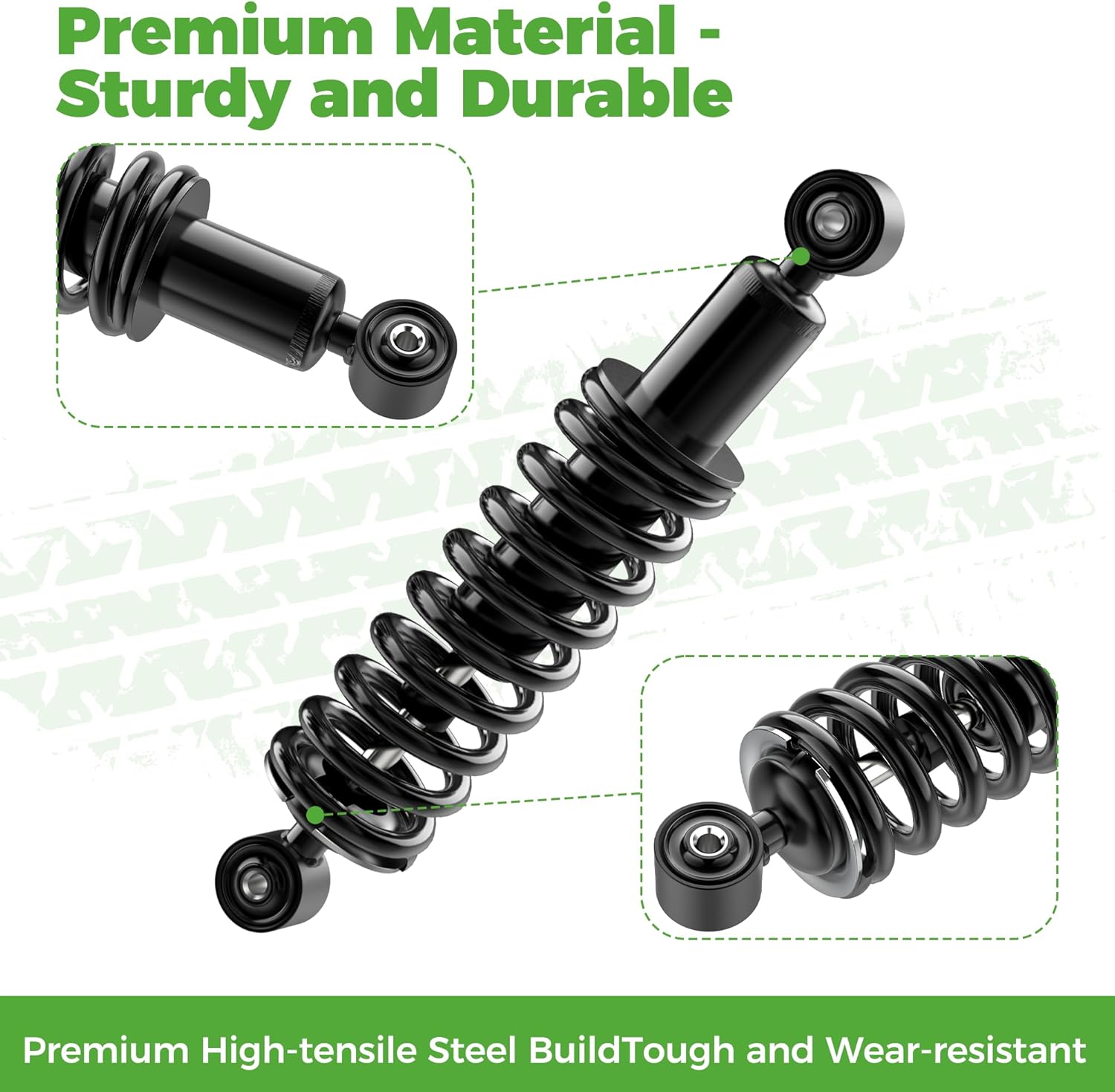 10L0L Golf Cart Rear Shock Absorbers Kit for Yamaha G29 Drive Gas & Electric Models, 2 Pack Heavy Duty Shocks Replace OEM JW2-F2210-10-00, JW1-F2210-00 JW1-F2210-10-00