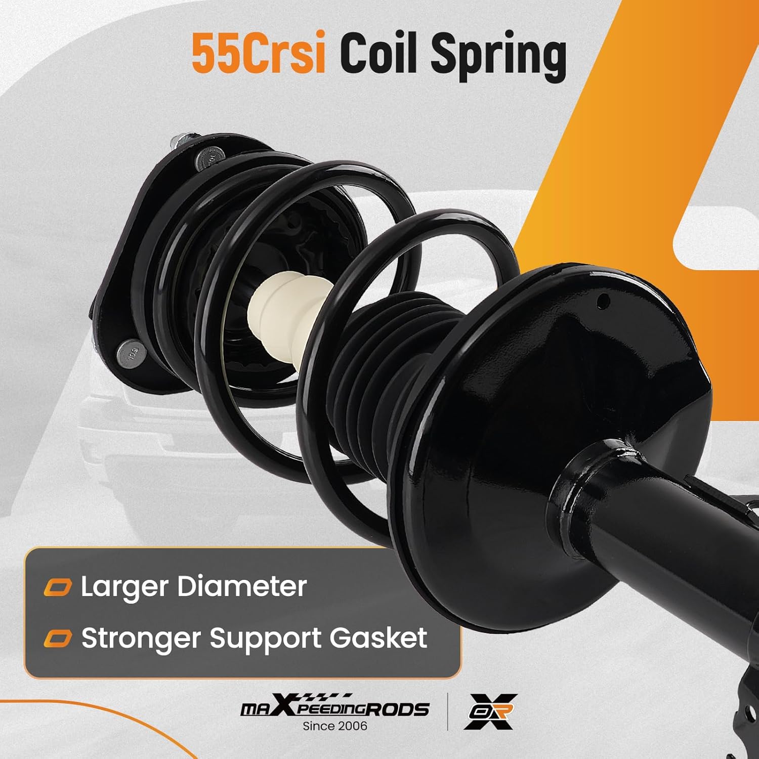 maXpeedingrods 4Pc Front Strut & Sway Bar Link for Toyota Corolla 1.8L 2009-2013 Matrix 2011-2013, 572597 572598 K90433 Complete Shock Absorber Strut w/Coil Spring Assembly Sway Bar End Link Kit