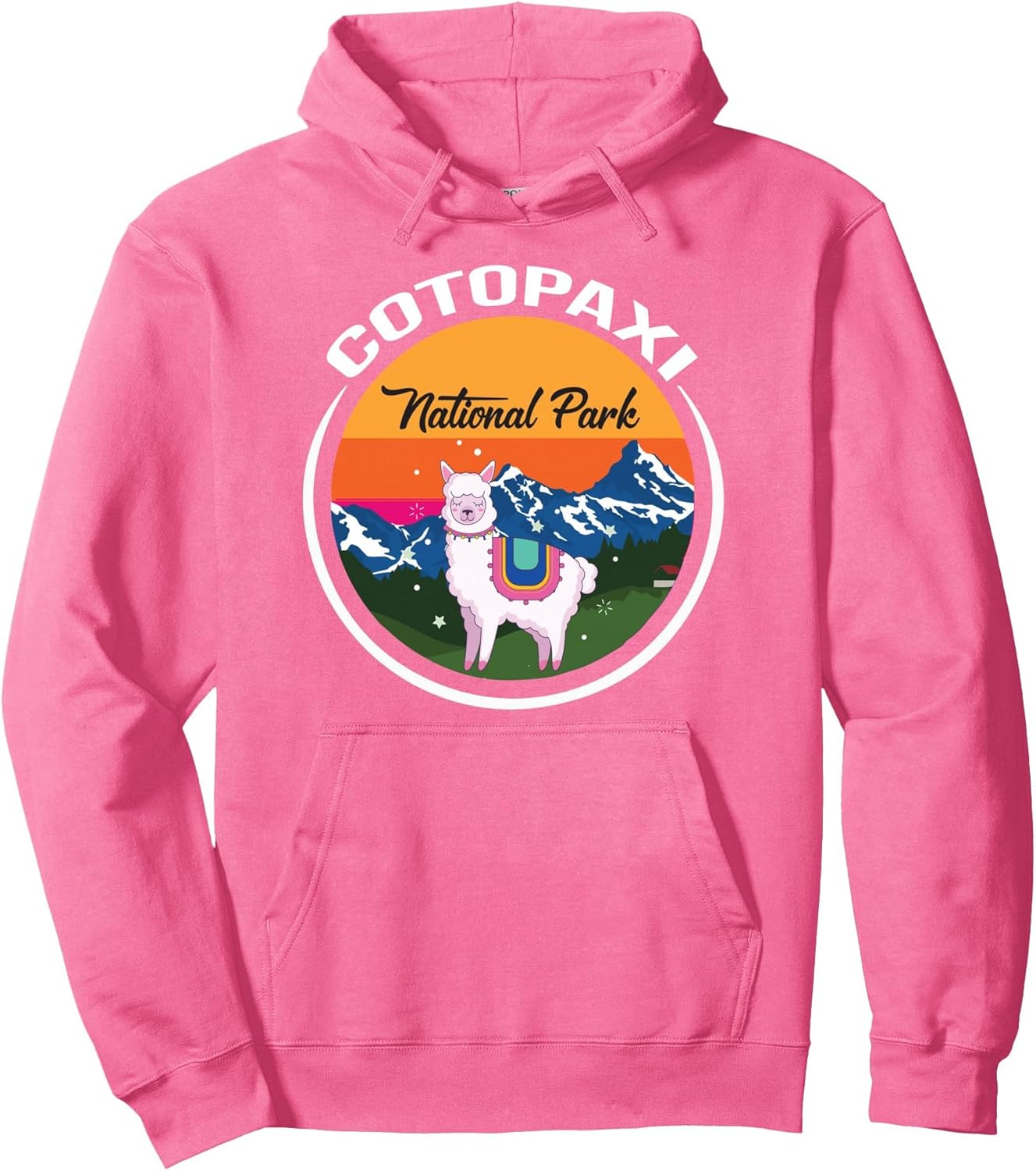 Cotopaxi Souvenir National Park Ecuador Llama Nature Hiking Pullover Hoodie
