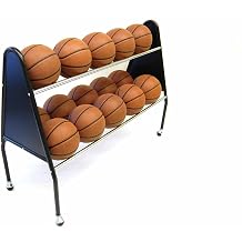 Trigon Sports Sports Lockable Ball Storage Cart, Basketball Storage Bin for Indoor Outdoor, Rolling Exercise Ball Cart Holder for Gym, School, Club