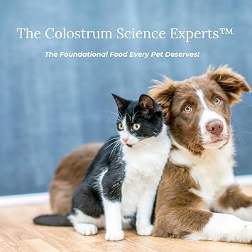 Veterinarian Approved Super Pet Nutrition - for Dogs and Cats - Liposomal Bovine Colostrum, Rich in Immunoglobulins (25%+), Support for Immune and Digestive Systems, Allergies (12 Ounces)