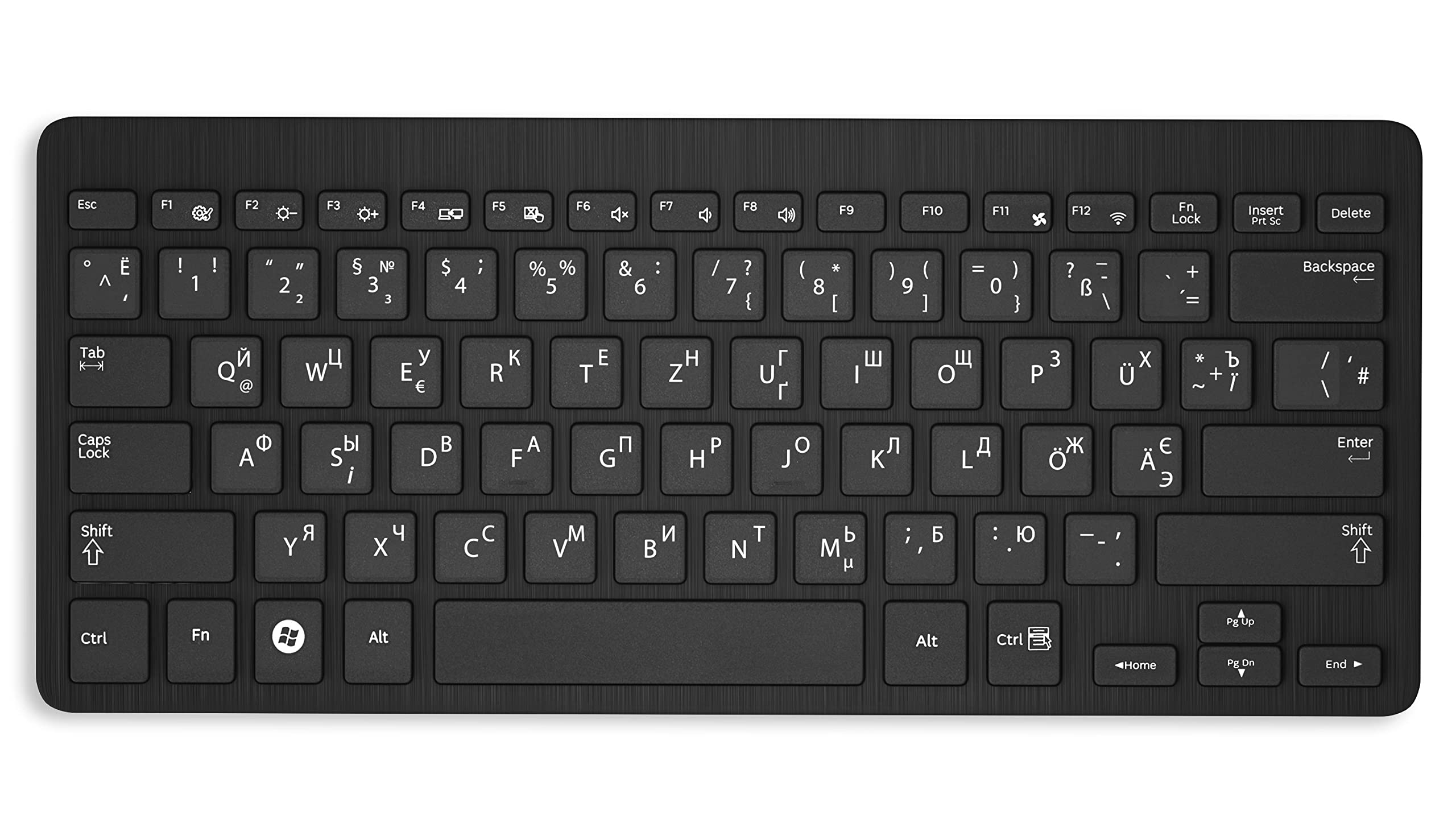 14x14mm - TOP | Pegatinas ucranianas para teclados de PC/portátiles , película mate transparente | Color: BLANCO | украинские наклейки на клавиатуру | Ukrainian Keyboard Stickers