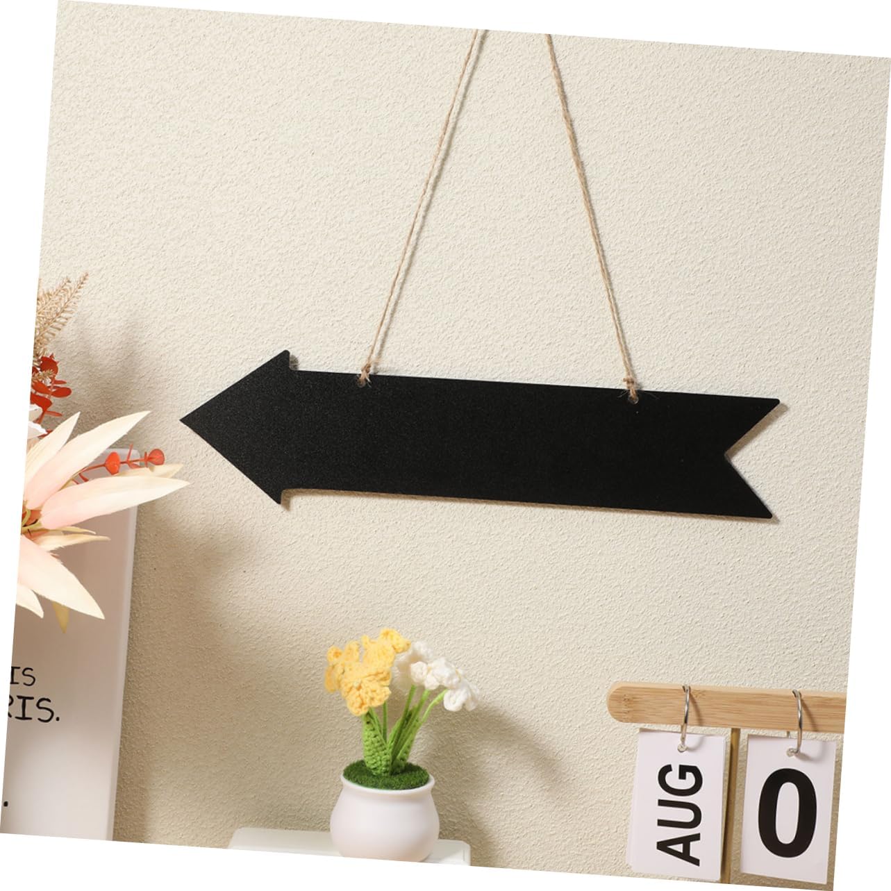 3pcs Wooden Arrow Chalkboard Signs for Weddings Home Wall Decoration Xmas