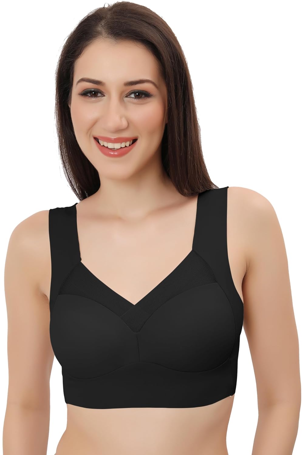 Fabluk® Supreme Comfort Silk Smooth Bra, Seamless,Running,Shockproof Brassiere Top, Comfortable & Breathable, Double Padde... - Review, Price and Buying Guide