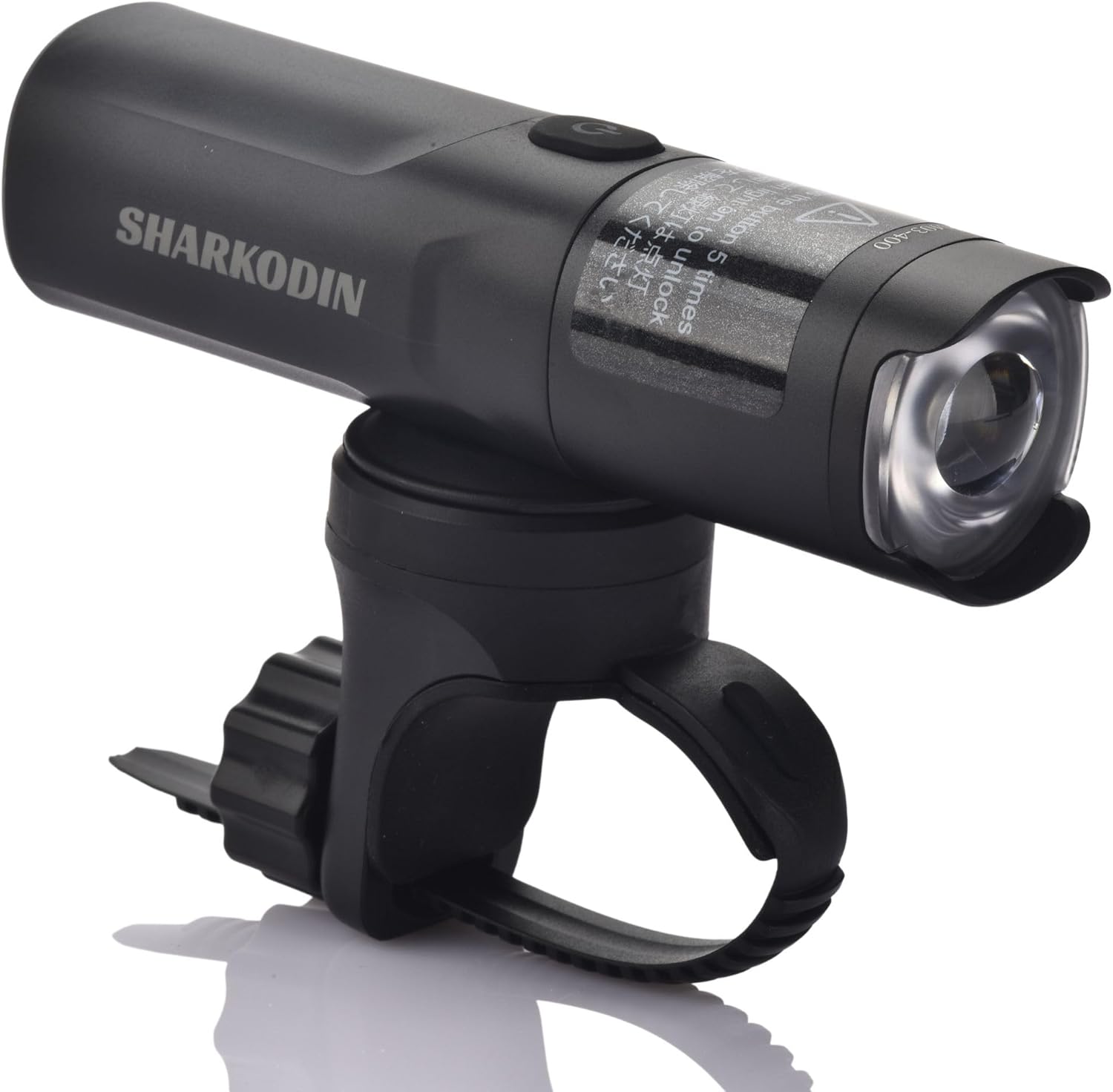 M03 Bike Headlight Rechargeable, Rotating Lens Anti-Glare Bicycle Light for Night Riding for MTB Road Gravel Folding Bike, Compatible with Garmin/GoPro Mount