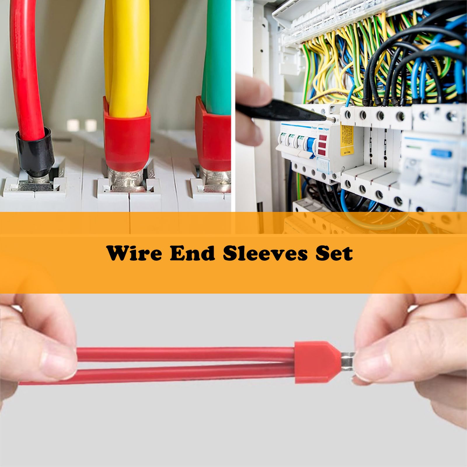 Terminali A Crimpare In Ottone 100Pz - Per Fili 0,5-1,5 Mm², Con Forma A U