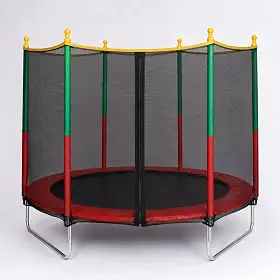 Pula Pula Cama Elástica Infantil 1,80m com Rede de Proteção, Desmontável, Reforçado, Suporta Até 100Kg, Playground