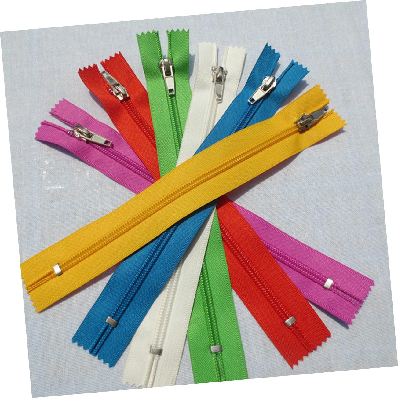 VILLFUL 100stücke Bunte Nylon-reißverschlüsse Für -nähprojekte Vielseitige Kleidung Taschen Und Accessoires Gemischte Farben