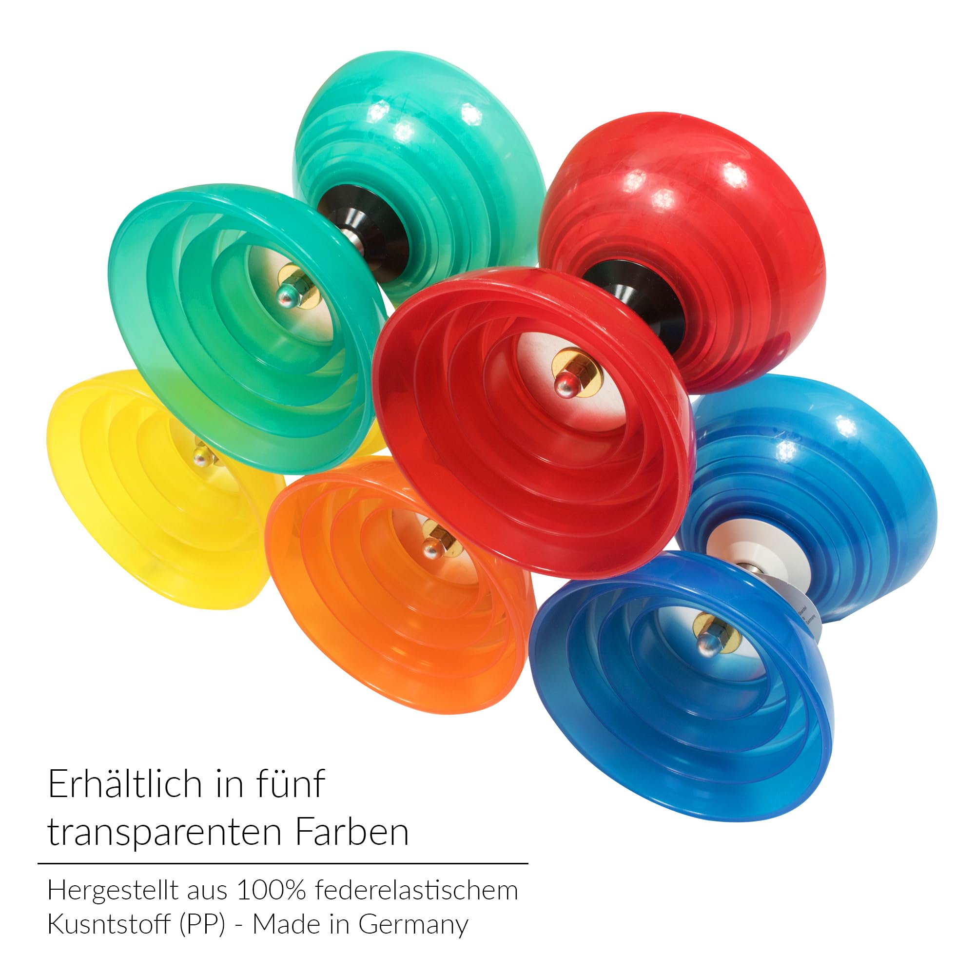 Diabolo-Set mit Henrys Beach Free Freilauf-Kugellager Diabolo - Profi-Set (blau)