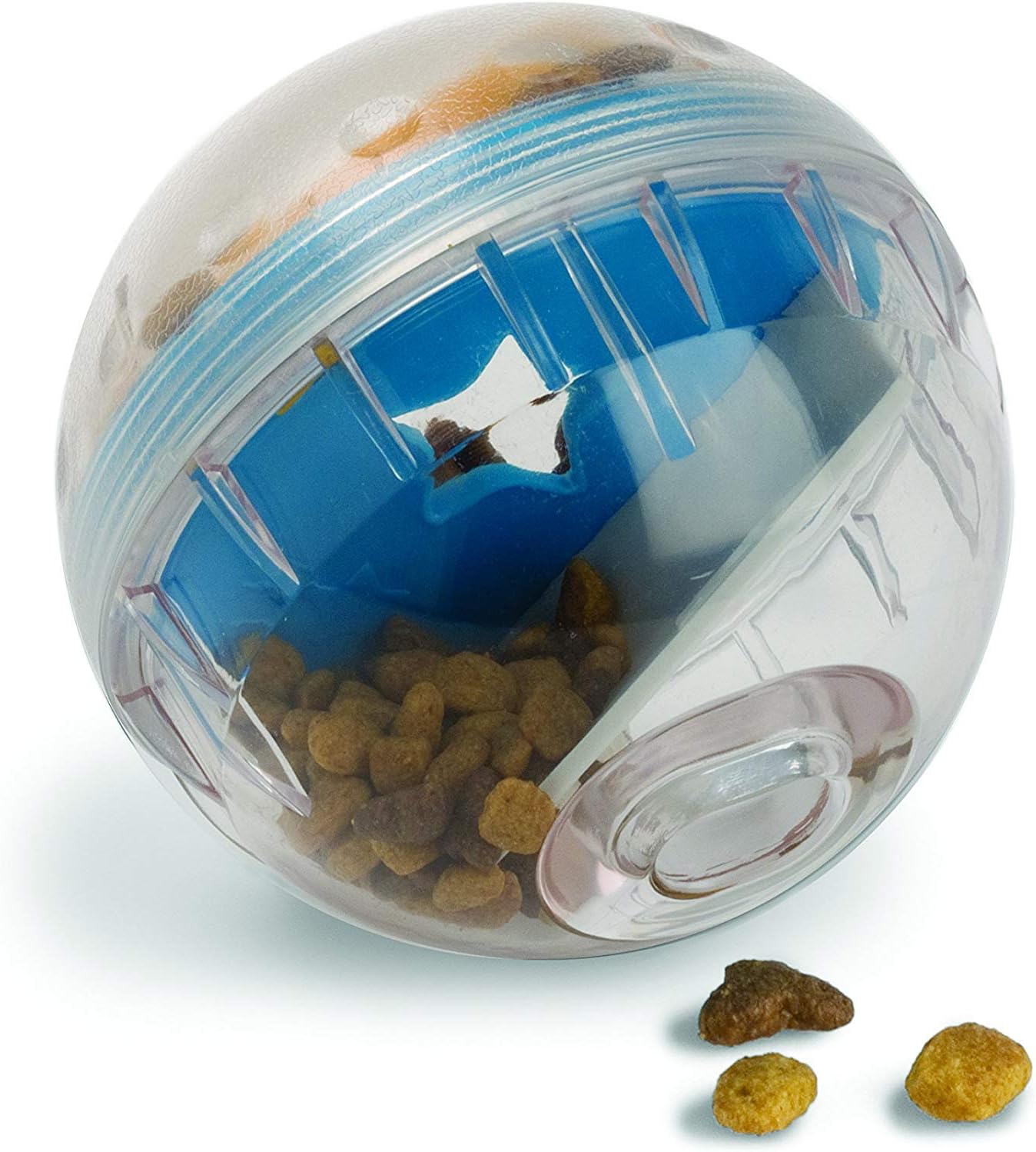 Pet Zone IQ Treat Ball Dog Treat Dispenser Toy Ball Interactive Toy - 4" Stimulation, Slow Feeder
