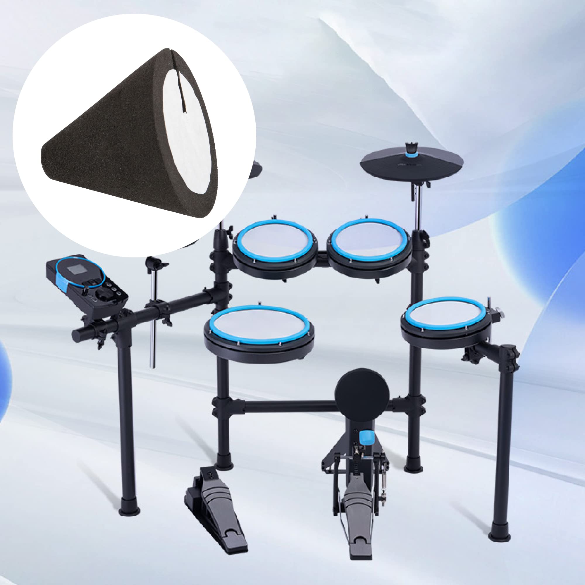 BQLZR Piezo Trigger Spons Cone Cilinder voor Elektronische Drum Percussie Onderdelen Pack van 10