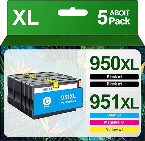 Paquete combinado de cartuchos de tinta 950XL y 951XL compatibles con cartuchos de tinta HP 951 para HP OfficeJet Pro 8610 8620 8625, cartuchos de