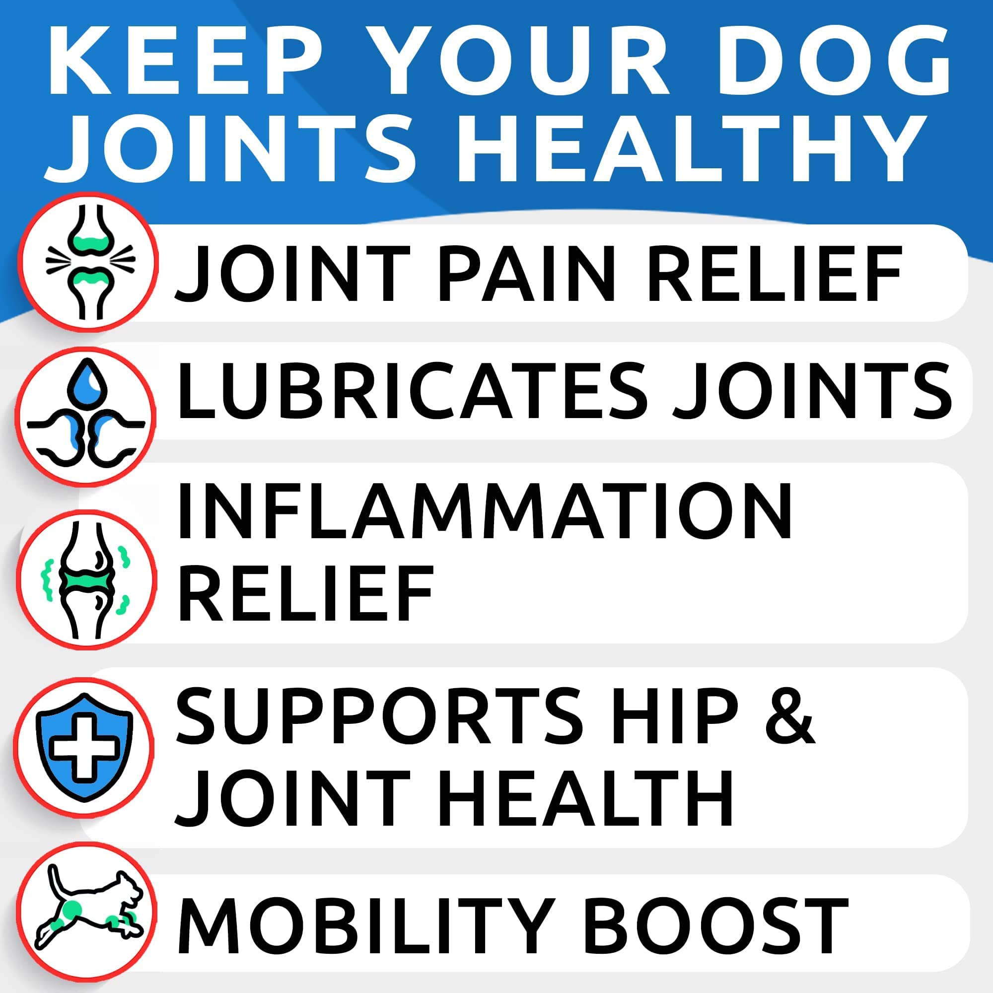 Hemp Treats + Glucosamine + Omega 3 for Dogs Bundle - Joint Pain + Allergy and Itch Relief - Hip & Joint Supplement w/MSM + Chondroitin + Hemp Oil + Omega 3 + EPA & DHA Fatty Acids - 120 + 180 Chews - image 4