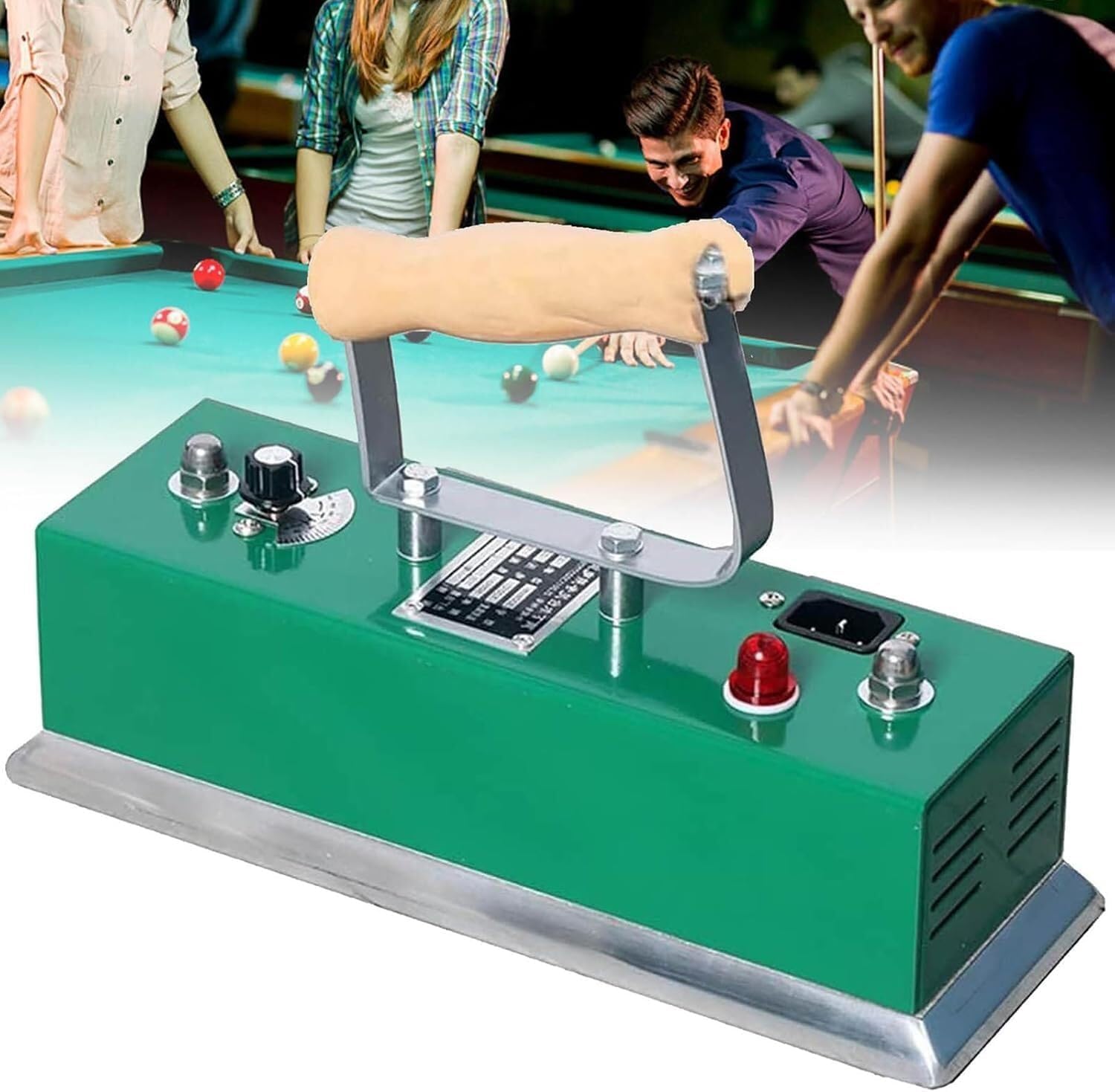 Snooker Accessories, Pool Table Brush Cleaner Kit, Adjustable Temperature Snooker Table Iron, for Billiard Games Room, Playroom Clubs, Playroom Room 300mm