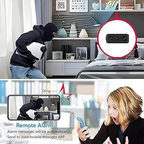 Miniatura 3 de Mini cámara, cámara de seguridad WiFi inalámbrica para el hogar, cámaras para interiores y exteriores, pequeña cámara de vigilancia portátil 1080P