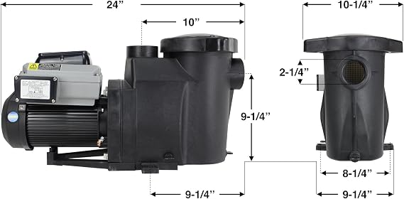 Pureline Rapids Inground Pool Pump, PL2516, 2 HP, Variable Speed Pool Pump, Premium Energy Efficiency and Programable Flexibility