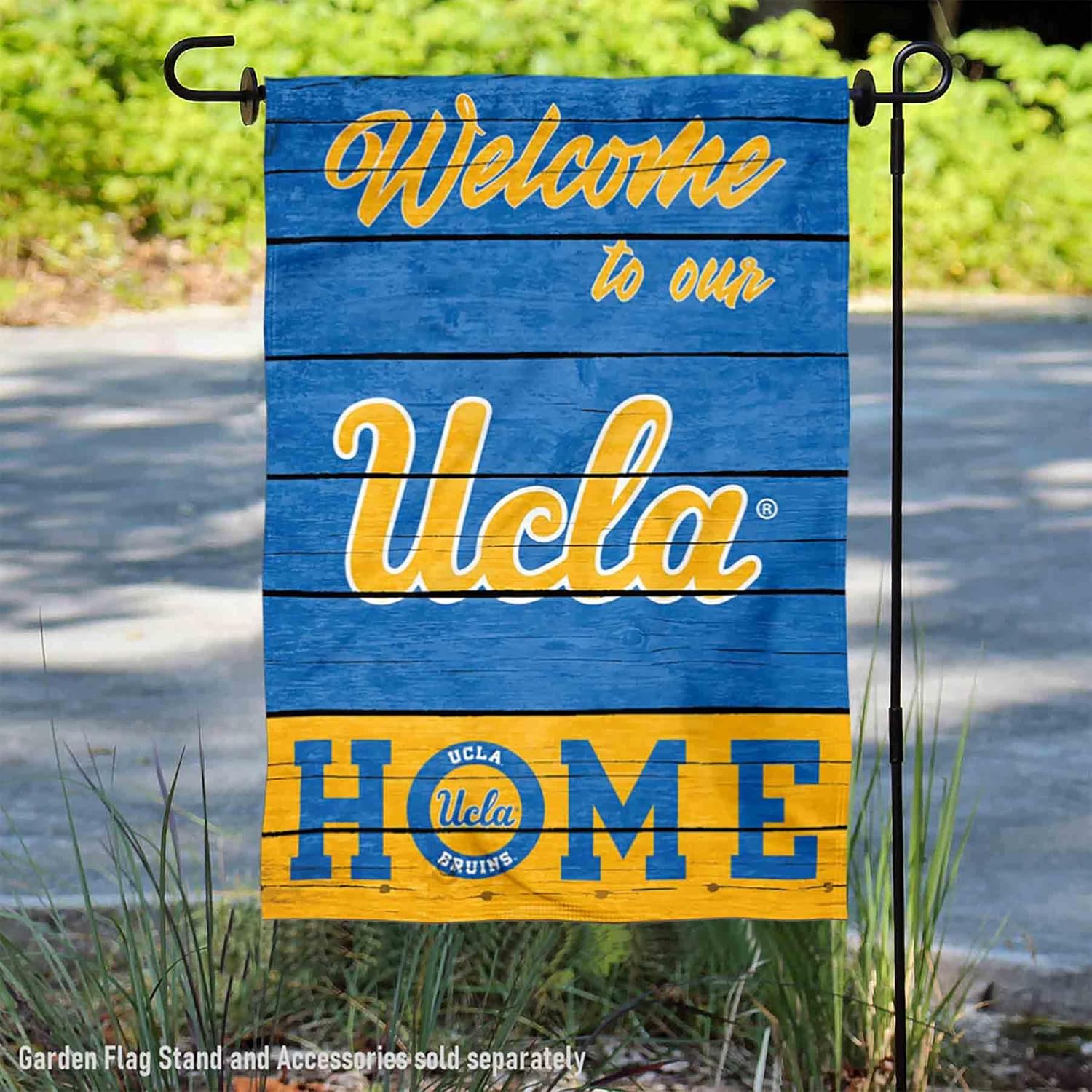 Bruins Welcome To Our Home Double Sided Garden Yard Flag - Image 2