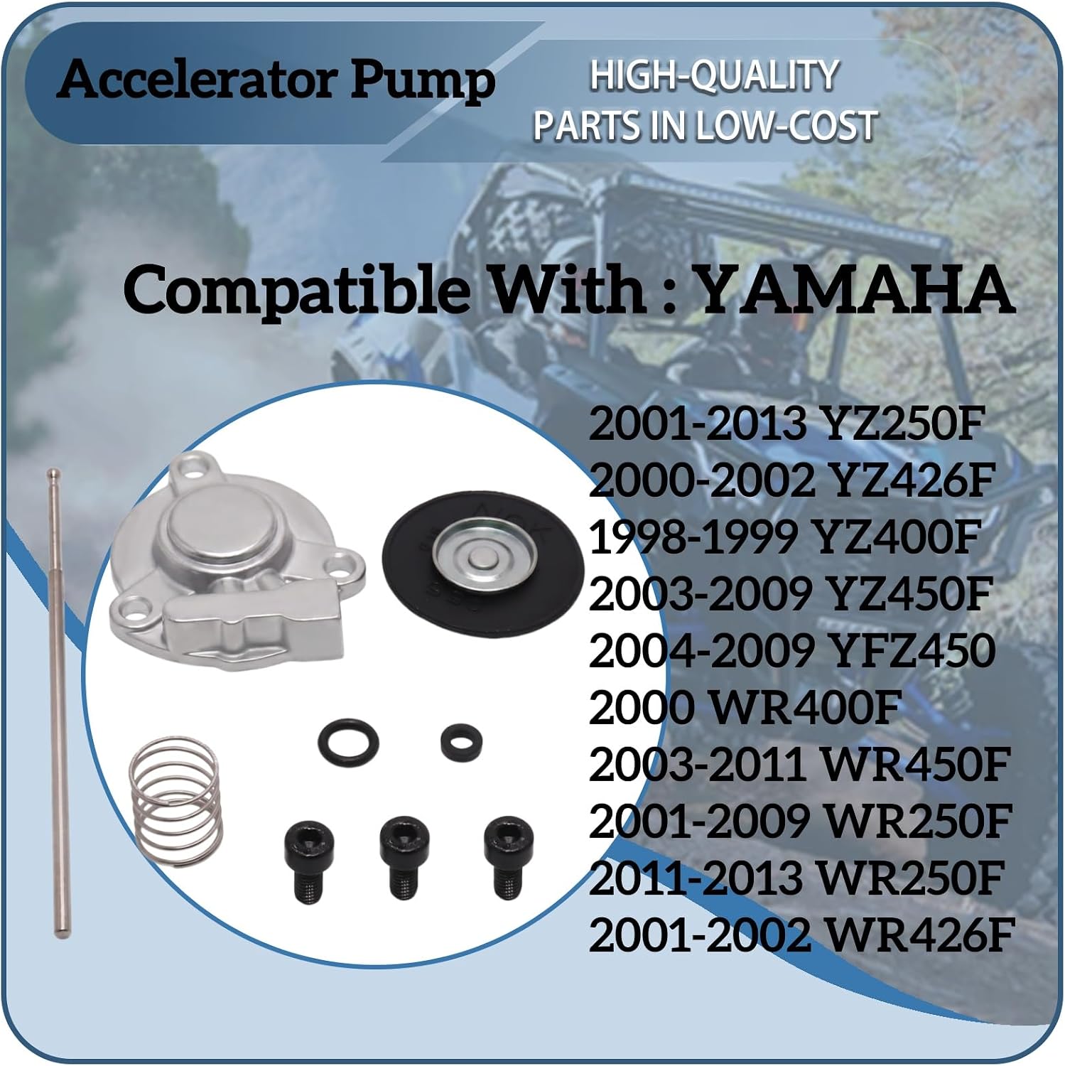 Carb Accelerator Pump Diaphragm For Honda CRF450 CRF250 TRX450R TRX450ER