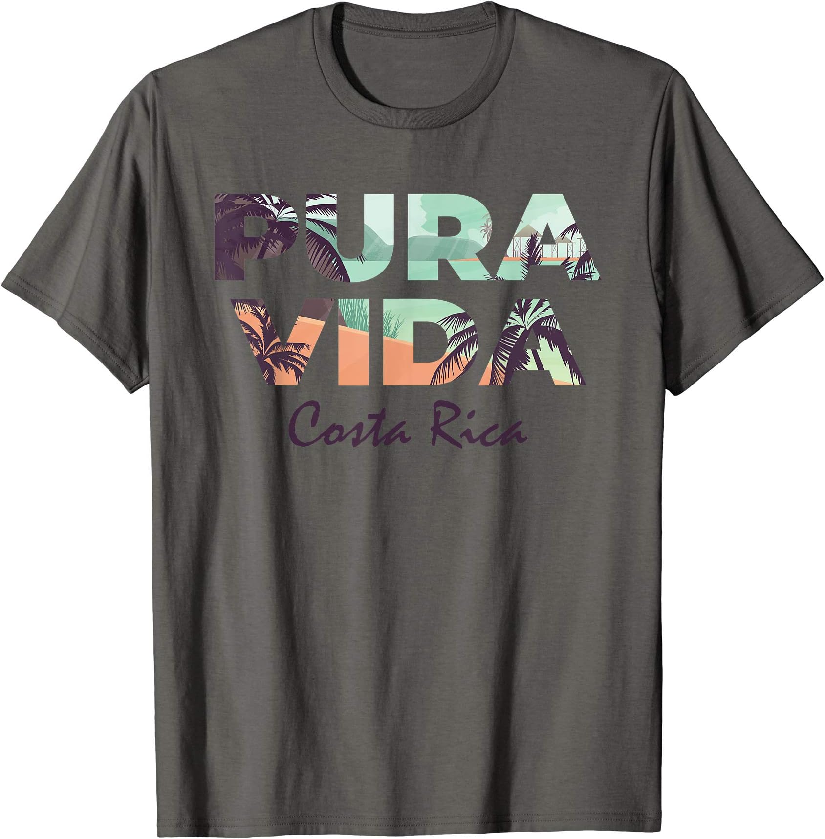 Pura Vida Costa Rica Love Shirts CoPura Vida Costa Rica Shirt Colorful Tropical Beach Tee T-ShirtOEKO-TEX STANDARD 100