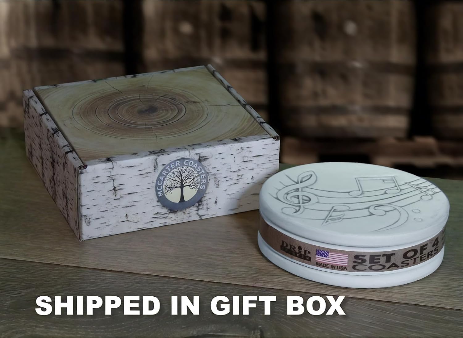 Music Absorbent Drink Coasters (Set of 4) - Made in USA - Image 7