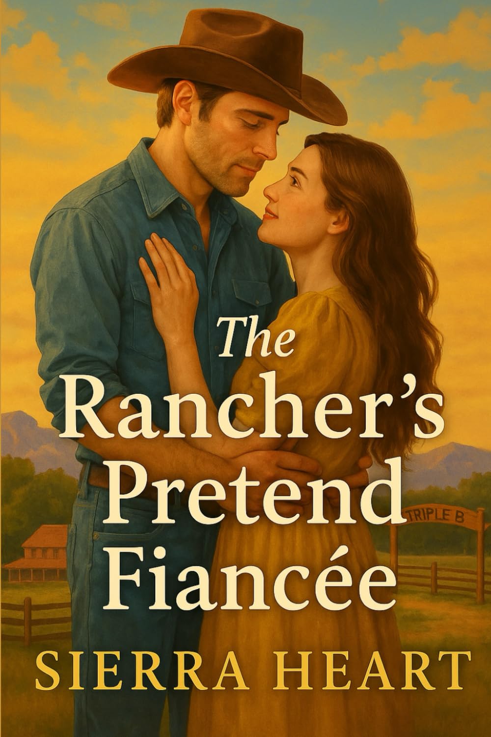The Rancher’s Pretend Fiancée: A Sweet Western Romance (Wildflower Creek Cowboys Book 1) (Wildflower Creek Romance)