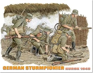 Platz DR6024 1/35 WWII German Combat Engineer Kursk 1943 Figure Set Plastic Model