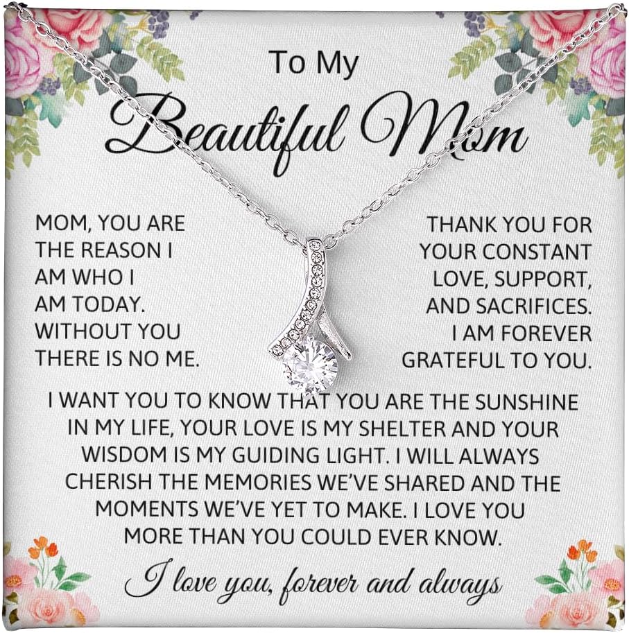 To My Mom Necklace From Son, To My Mom Necklace, Mothers Day Necklace From Son Daughter To Mom Gifts, Loving Mother Necklace