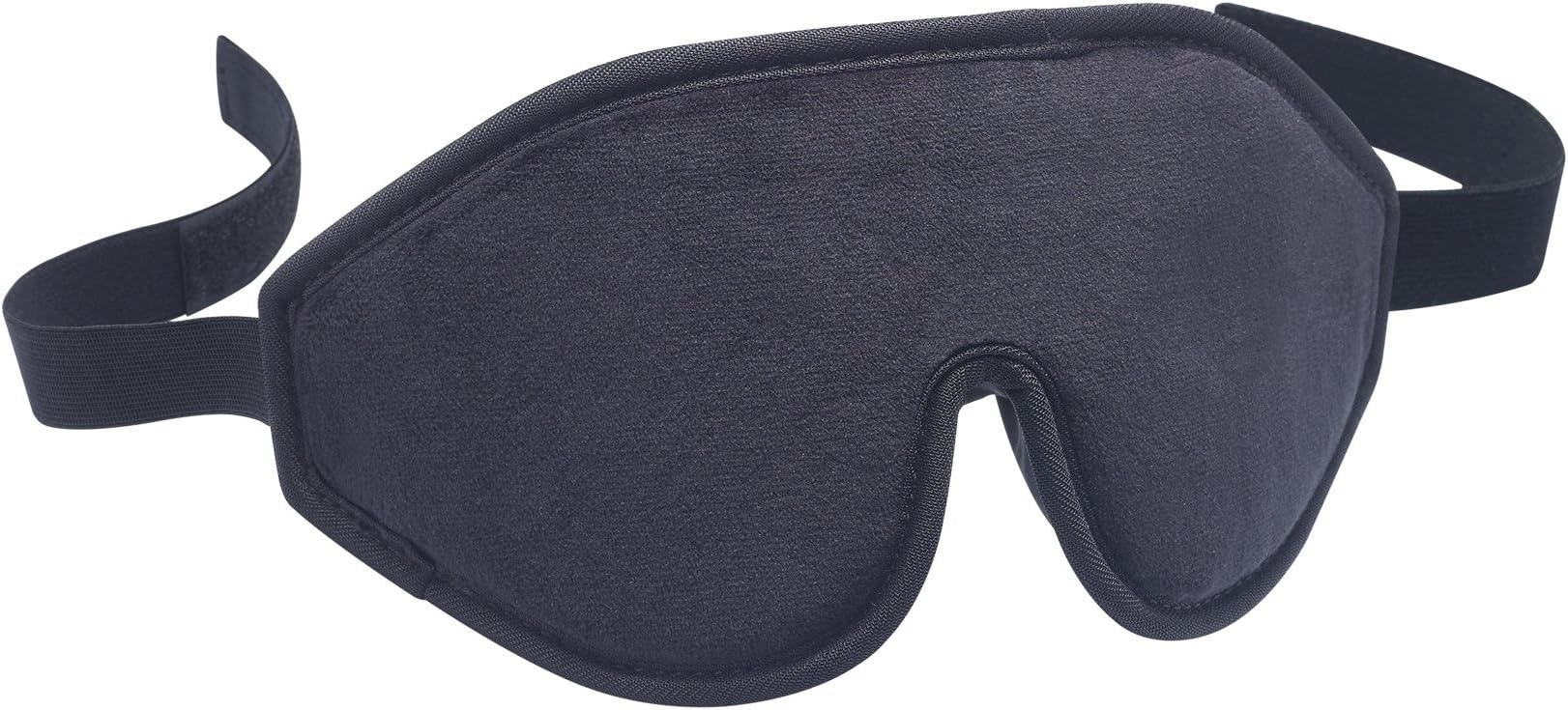 Sleeping Eye Mask by Sunsleep, 100% Light Blocking 3D Sleep Mask, Lightweight & Comfortable Memory Foam Sleeping Blindfold for Women, Men, Kids (Black)