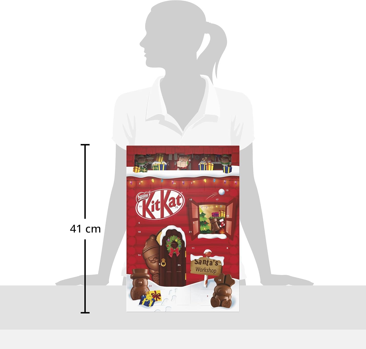 NESTLÉ KITKAT Calendario Avvento 2023 Personaggi e Palline di Cioccolato al Latte ripieno con Wafer 208 g - Immagine 5