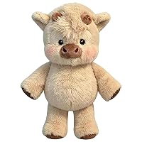 POP lina Peluche Mucca Che Corre, 45 cm Highlandes Cow Plushs
