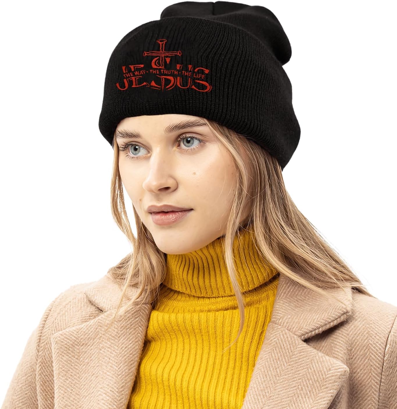 Cat Dad Beanie Hat Winter Cuffed Knit Hat Skull Watch Cap Embroidery Fisherman Beanies for Women Men Unisex - Image 7