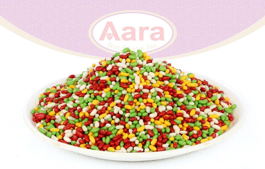 Aara Fennel Sugar Coated CandyMukhwas (After Meal Digestive Treat) Indian Candy Mouth Freshner (7 oz (200 gm))