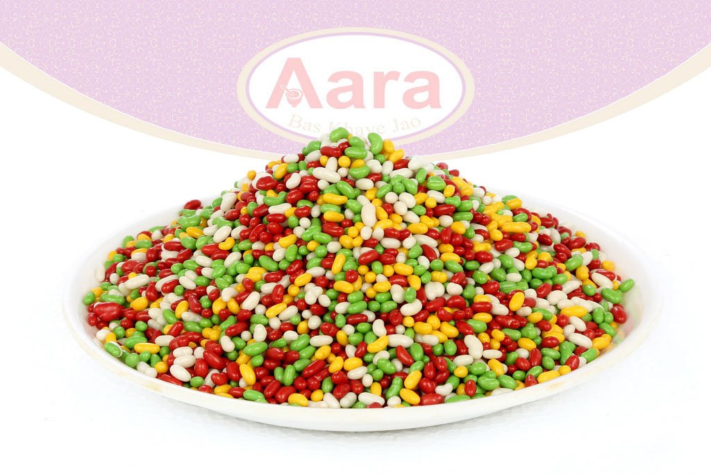 Aara Fennel Sugar Coated CandyMukhwas (After Meal Digestive Treat) Indian Candy Mouth Freshner (7 oz (200 gm))