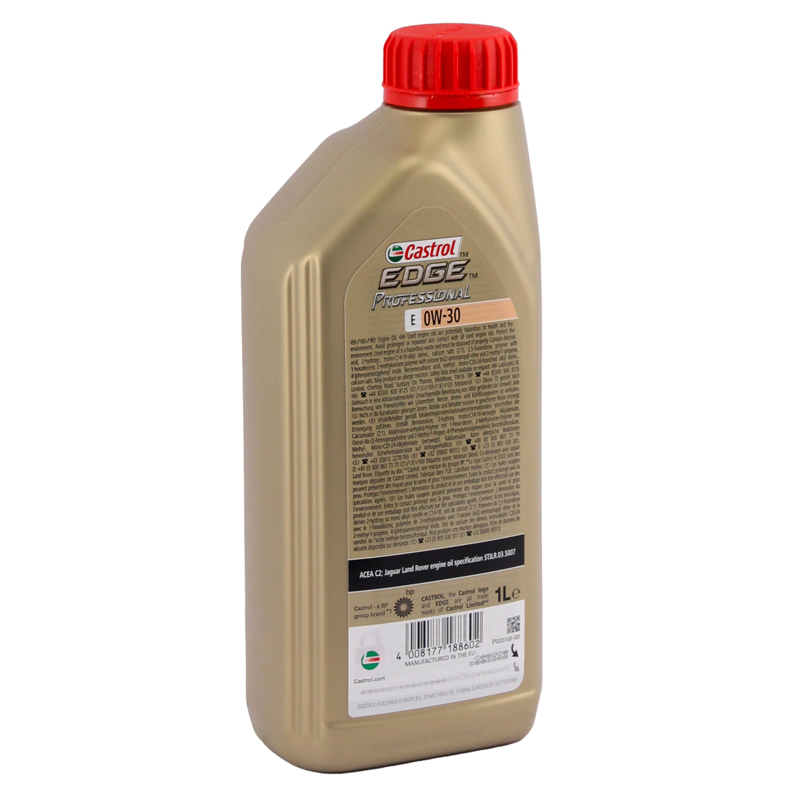 Aceite de motor 0w20 gasolina diesel Castrol Edge Professional EC 0w-20 con bolsa multiusos 1lt
