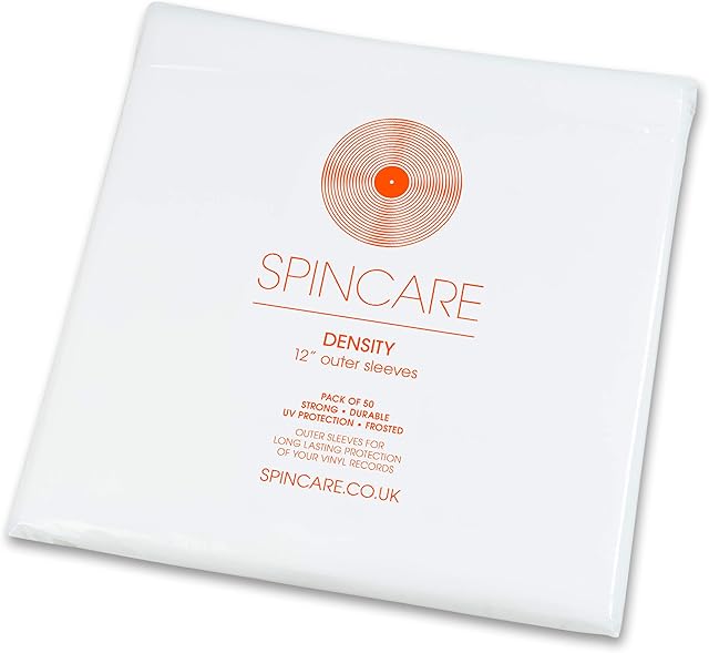 50x 12" Inch Outer Vinyl Record Sleeves | DENSITY Covers Fit Single Double Triple Gatefold LP Albums | Premium Quality Polythene Sleeves | UV Resistant Plastic | 400 Gauge 100 Micron 323mm x 323mm
